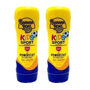 Banana Boat KIDS Sport Sunscreen Lotion, SPF 50, 6oz, May 2026, PACK OF 2